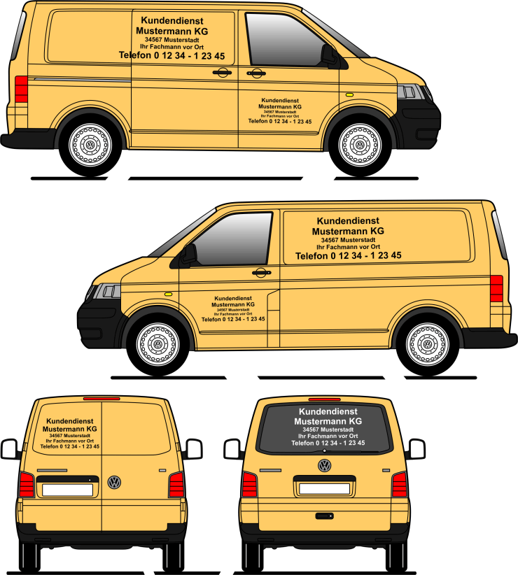 Autobeschriftung & Schilder - Autobeschriftung - Set 4 ...